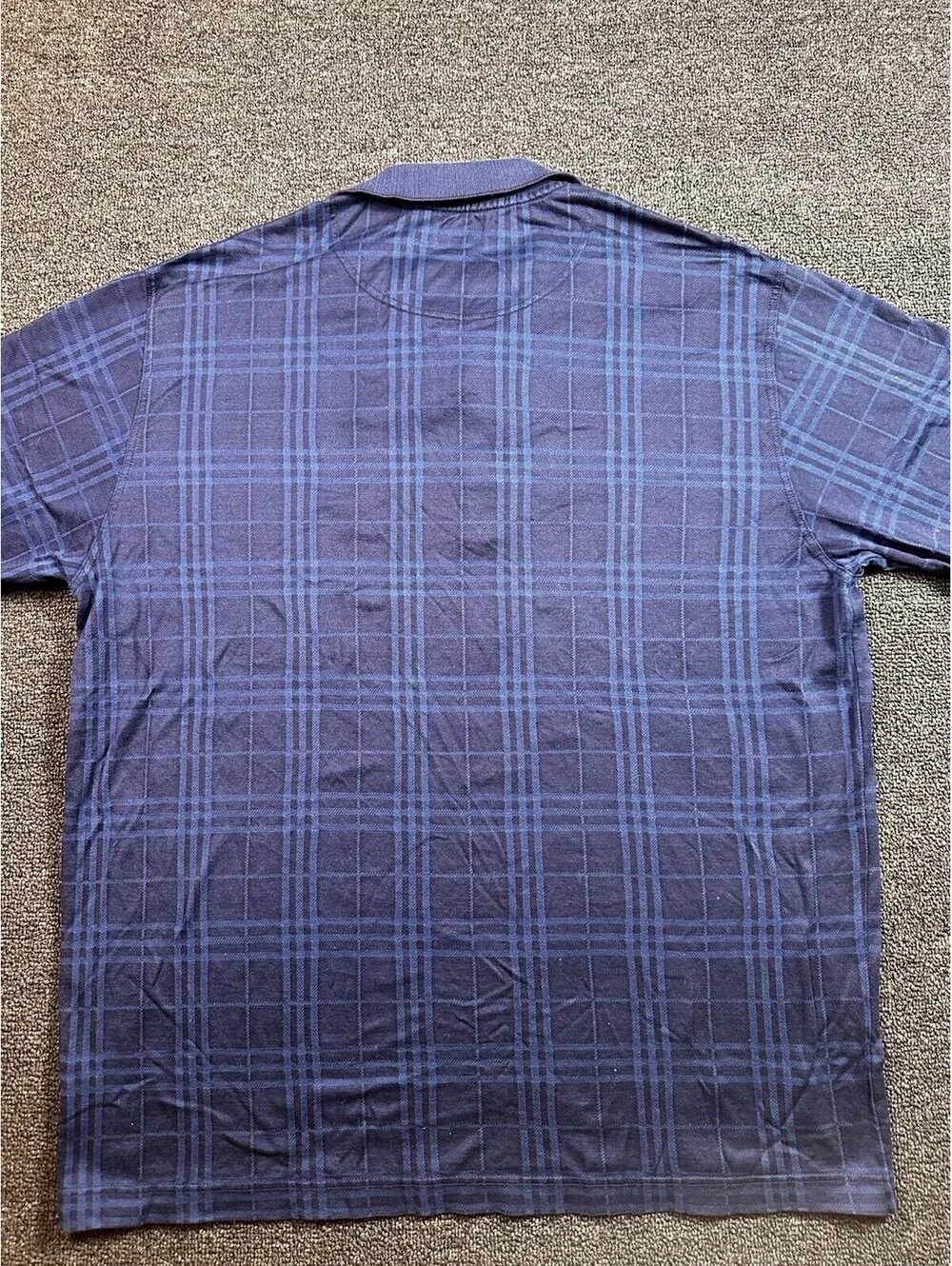 Men’s BLUE Burberry Golf Polo Shirt Size XL Preppy